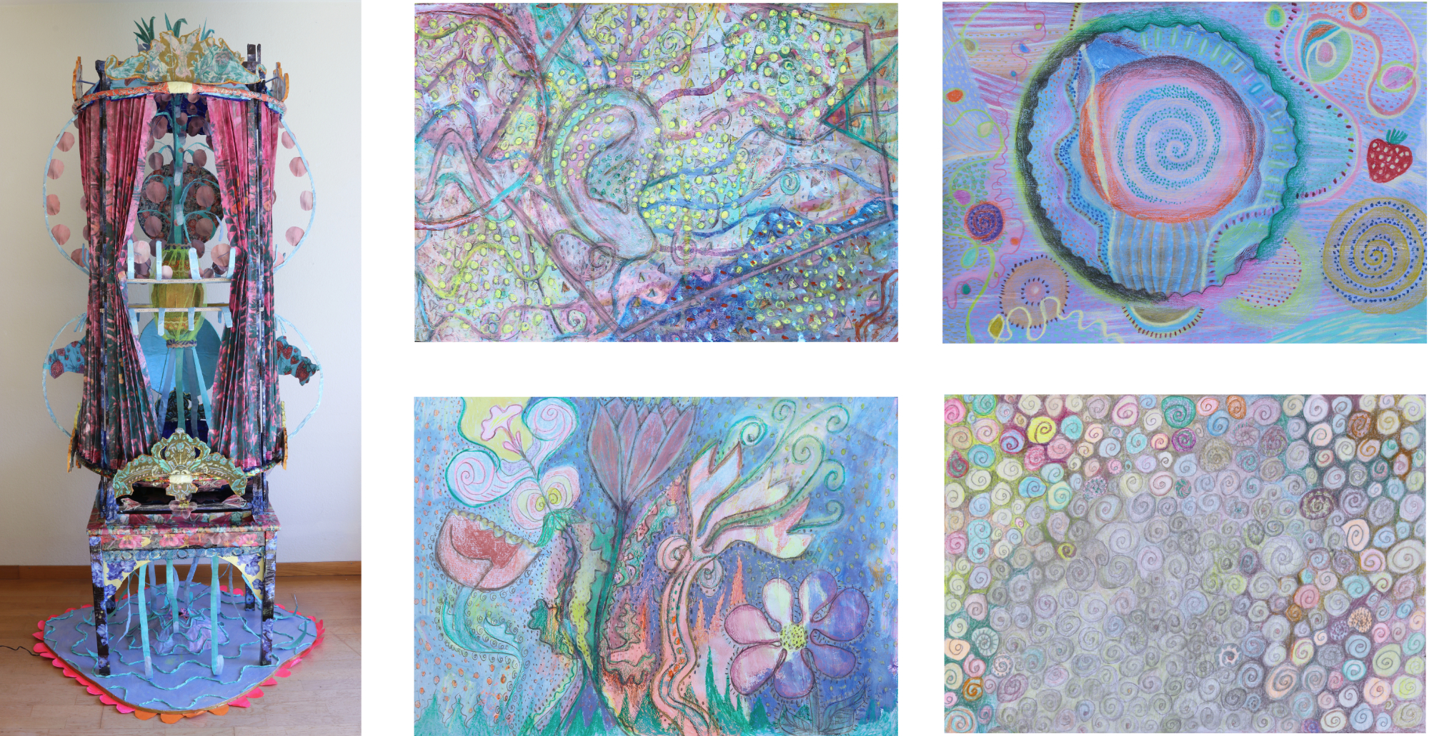 Meine Kunst ist eine Materialisierung eines poetischen Gedankennetzes